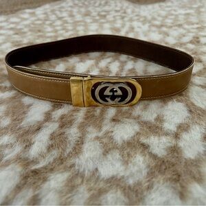 GUCCI Vintage Two-Tone Belt